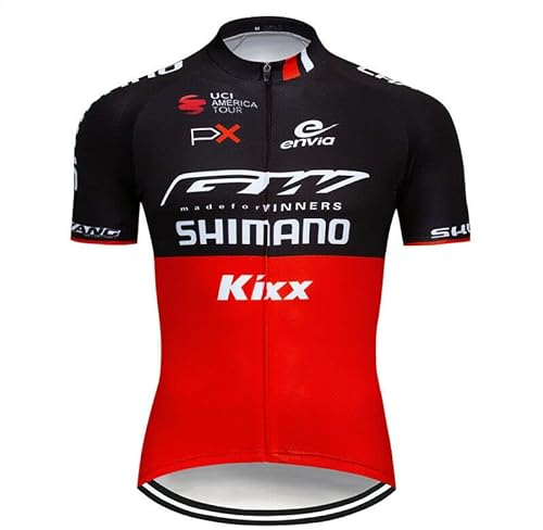 Herren Kurzarm-Radtrikot Sweatshirt mit 3 Taschen, atmungsaktiv und schnell trocknend reflektierend Radsport-T-Shirts