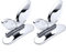 2 Pcs Toilet Seat Lifter Toilet Seat Lifter Handle Toilet Lid Lifter Toilet Cover Lifter Toilet Lid Handdle Avoid Touching for Various Bathroom Accessories Silvery