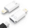 MoKo Adaptateur USB C vers Lightning, Adaptateur Lightning Mâle vers USB C Femelle pour iPhone 14/13/12/11 Pro Max/iPad/iPod/AirPods, Support de Charge, Transferts de Données, Casques et OTG, Blanc