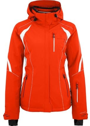 Bergson SNOWTASTIC | Damen Skijacke, wattiert, 20000mm Wassersäule, Paprika Flame [582], 38 - Damen