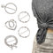 QEDBOJE 5 Stück T Shirt Clip Schnalle Schal Ringe Broschen Schalring Clip Gürtelschnallen Damen Legierung Schal Clips Seidenschal Ring Saum Knoten Hemd Krawattenklammer Ringschnalle