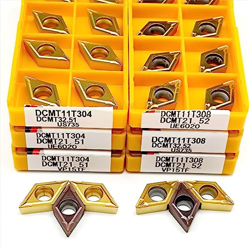 Edelstahl Außendrehwerkzeug CNC DCMT11T304 DCMT11T308-MA VP15TF UE6020 US735 Fräser Drehwerkzeug Drehmaschine(US735,DCMT11T308)
