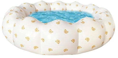 Piscina gonfiabile, piscina per bambini,Vaschetta da bagno pieghevole per piscina per bambini a forma di petalo - Piscina in PVC di piccole dimensioni per cortile, uso interno ed esterno, palla da mar