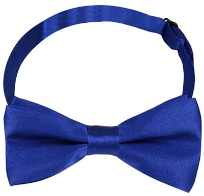 MAIANY Klassische Kid Bow Tie Fliege für Kinder und Jungen, Größe anpassbar, für Festtags-Hochzeit-Festanzüge und Geburtstagspartys, modischer Kinderfliege-Zubehör (Blau)