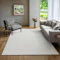the carpet Rio - moderner und weicher Teppich Wohnzimmer Schlafzimmer mit Anti-Rutsch-Rücken und 3D-Optik, Flauschige Oberfläche, pflegeleicht und robust, Creme, 140 x 200 cm