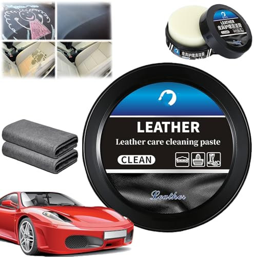 Lederpflegecreme, Lederpflege-Reinigungspaste, Polsterreiniger für Autositze, Lederpflege-Reinigungsspray, Leader Cleaning And Care Cream & Cleaning Paste (1PC)