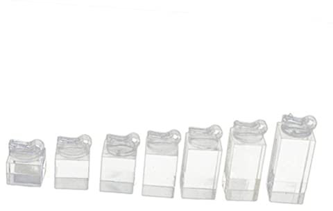 OATIPHO 7stücke Würfelförmiger Acryl Ringhalter Für Schmuck Transparent Kompakt Für Ohrring Und Ringpräsentation Theke Oder Vitrine