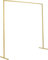 Holdfiturn Rectangle Wedding Arch Stand 2x2M Iron Rectangle Backdrop Stand Metal Garden Arch Arbour Climbing Plants Roses for Wedding Ceremony Party Decoration Gold