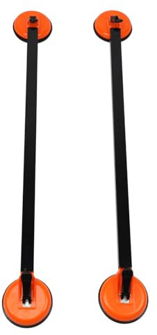 36.22 Inch Steel Car Roof Rack Cross Bars, Lightweight Suction Cup Installation, Increased Load Space for Luggage, 110lb Weight Capacity Universal Fit, Versatile Design for