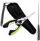 Fishing Pliers, 4-Piece Fishing Multi Tool Set with Fishing Scissors, Split Ring Pliers, and Fishing Forceps, Includes Nylon Bag and Black Hook Remover for Sea Fishing, Ice Fishing, and Fly Fishing