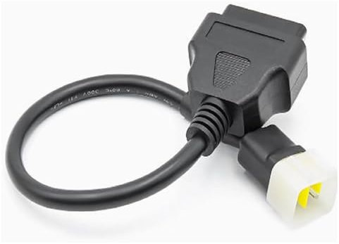 Alchiauto 6pin OBD Motorrad Kabel 6 Pin Motorrad auf 16pin Motor Adapter OBD2 Stecker Kompatibel für Benelli für Bosch ECU Motorrad
