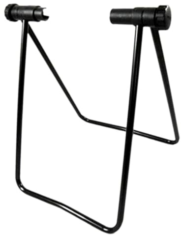 Kisangel Folding Bike Stand, Portable Metal Rear Wheel Clamp Parking Rack