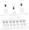 Amosfun Lot de 10 clips de rideau de douche avec ventouses coupe-vent et protection contre les éclaboussures pour mur et faciles à utiliser pour éviter les déversements d'eau Design léger