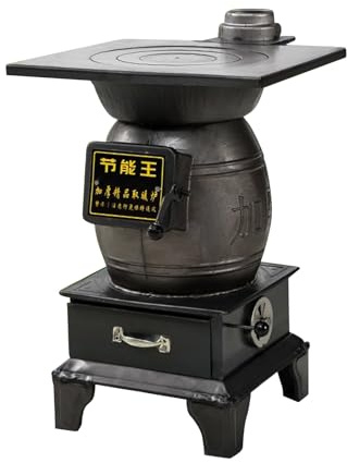 Estufa de Leña para Calefacción Interior, Cocina de Leña, Estufa Exterior, Ahorro de Energía, para Uso Interior y Exterior(60cm/24in)