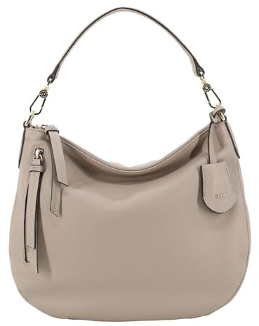Abro Leder Schultertasche Umhängetasche Leather Adria Hobo Juna Bag Siena taupe