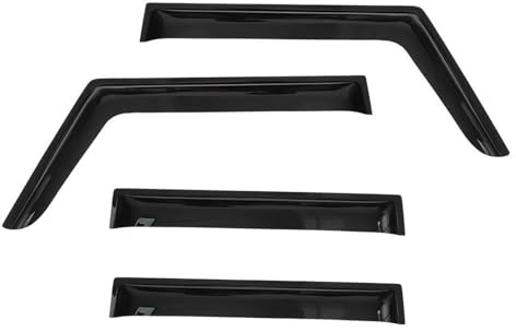 Auto Seitenfensterabweiser Für Jeep Für Wrangler Für JK 2007-2018 2/4 Tür Auto Seite Fenster Außen Windabweiser Vent Visiere(4 Door)