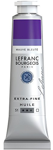 Lefranc Bourgeois 405074 extra feine Ölfarbe in Künstlerqualität aus hochwertigen Pigmenten, lebendige Farben, hohe Lichtechtheit, 40ml Tube - Malven Bläulich