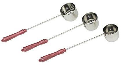 Long Handle Tea Ladle Soup Ladle Stainless Steel Ladle Doya Puwa Ideal to Pour Tea Liquid (Medium: L:34.5cm x H:5.5cm x W:6.4cm)