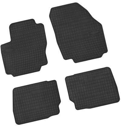 Bär-AfC FO01295 Gummimatten Auto Fußmatten Schwarz, Erhöhter Rand, Set 4-teilig, Passgenau für Ford Mondeo Typ BA7 Baujahr 2007 bis 2013 Fließheck, Stufenheck und Kombi