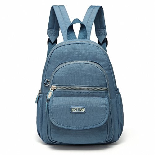 AOTIAN Mini Rucksack Für Mädchen Und Damen Leichtgewicht Kleine Lässiger Daypacks Tasche 7 Liter Hellblau
