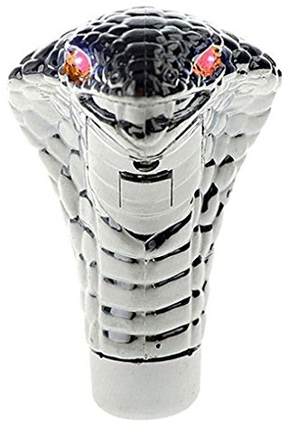 Topker Auto-Schlange-Kopf ABS-Gangschaltung-Shifter, automatischer Schalthebel, Knopf Auto-Bewegung aktivierte LED-Lichtgriff Shifter Schaltgetriebe Automatik Gangschaltung Knob