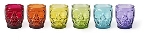 Excelsa Juego de 6 vasos Calavera Multi