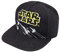 Classic Star Wars X-Wing Starfighter Embroidered Logo Outline Youth Flatbill Baseball Cap Hat, Black & Yellow