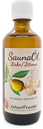 Zirben Familie Saunaöl Zirbe/Zitrone Größe 100 ml