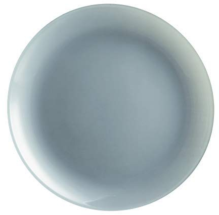 Luminarc Arty Translucent Coloured 18pc Opal Glass Dinner Set Dinnerware Summer Plates (6X Dessert Plates, Grey)