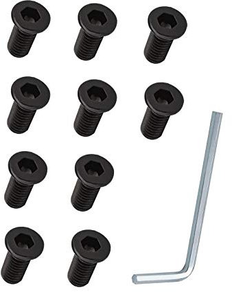 YINETTECH 10pcs Scooter Électrique M5 Guidon Vis Hexagonales avec Clé Accessoires Planche à roulettes Compatible pour Xiao-mi M365 1S Essential Pro 2