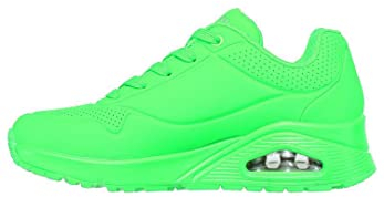 Skechers Women's Uno Night Shades Lace-up, Green, 8 UK