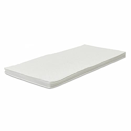 Loberon Topper Danisar, weich & bequem, perfekte Anpassung an den Körper, reguliert Feuchtigkeit & Temperatur, Komfortauflage, Polyester, Viskose, Gelschaumplatte, weiß