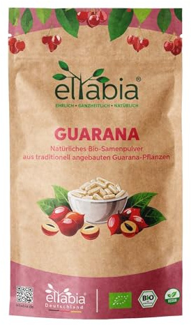 Bio Guarana Kapseln 500 Stück aus Brasilien | Hochdosiert 4020mg Tagesdosis | Natürliches Koffein in Premium Rohkost-Qualität als Kaffee Ersatz | 100% rein und ohne Zusätze