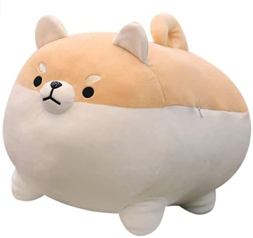 NatureMan Shiba Inu Plüsch-Hundespielzeug, niedliches Corgi-Plüschkissen, Plüschtier, Geschenk für Jungen und Mädchen, 39,9 cm, Braun