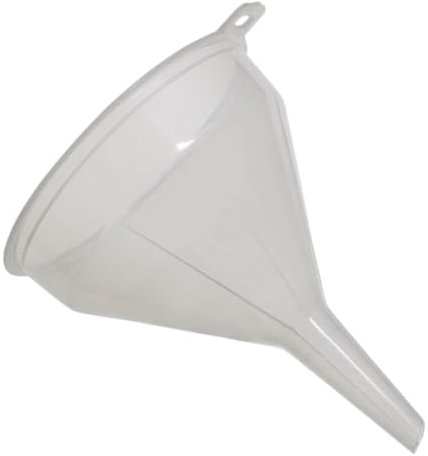 Citystores® 14cm Funnel Clear Plastic Filter Funnel for Kitchen, Laboratory, Garage, Oil, Car Liquids, Food Prep, Wide Mouth Narrow Spout Design, Easy Pour