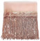 WANYIG Frange di Paillettes 5 Yards Lunghezza 20CM di Larghezza, Taglio del Bordo a Frangia, nappa tagliato passamaneria per il fai da te, ornamento, vestito latino, accessorio per cucito (Oro rosa)