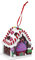 Veemoon Christbaumschmuck Tonhaus Hängeschild Set Dekorativer Ton Weihnachtsanhänger für Christbaumschmuck