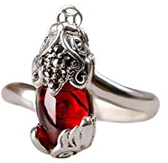 Feng Shui Pixiu Mantra Ring S925 Silver Buddhist Good Luck Amulet Mantra Double Protection Wealth Love Health Ring Gift for Men Women Adjustable,002 small