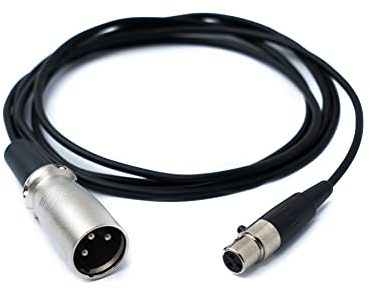 System-S Cavo audio 150 cm Mini XLR 3 poli femmina a XLR 3 poli, adattatore nero