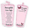 Snowglobe Tumbler Care, Cold Cup Care Instructions, Tumbler Care Cards, Instruction Insert for Small Business, Customer Directions Cards, Small Online Shop Package Insert, 50 Pack, Pink 6JE045