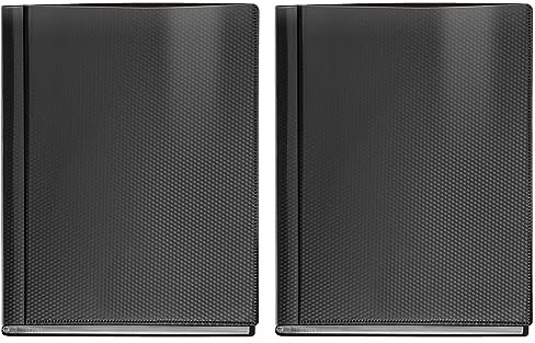 VELOFLEX Sichtbuch Diamond, PP, Schwarz, DIN A4 (Packung mit 2)