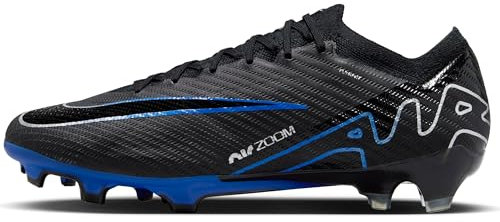 Nike Herren Zoom Vapor 15 Elite Fg Niedrig, Black/Chrome-Hyper Royal, 42.5 EU