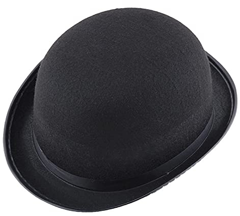 Halloween Unisex Chapeau Magique d'halloween, Solid Chapeaux Western Dome Chapeau Melon Homme pour Performance Noir Neuf Et De Haute Qualité Taille Unique