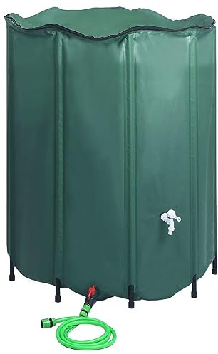 Homgoday Serbatoio acqua piovana pieghevole con rubinetto 1000 L