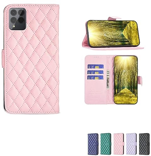 Handyhülle für Telekom T-Mobile T Phone Pro Gehäuse Kompatibel mit Telekom T Phone Pro Handyhülle Cover Flip Stand Cover Frauen WalletPink