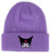 Roffatide Anime Beanie Hut Kawaii Lolita JK Caps Winter Strickmütze für Jungen Mädchen Gestickte Beanie Mütze Lila