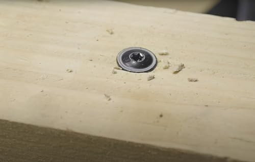 Wovar Vis tête disque noire revêtement AR 6.0 x 60 mm Torx - Boîte 100 pièces