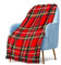 Couverture 100 % laine pour personnes âgées, adultes – 188 x 78,7 cm – Tartans écossais – Bords à franges, jeté de canapé confortable à carreaux doux – Lecture, fauteuil roulant, voyage, pique-nique