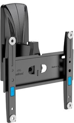 Meliconi Space System Turn 200, TV Wall Mount Tilt & Turn, TV Mount 14-40 inches, VESA 50-75-100-200, Max Load 30 kg, Also Suitable for Plasterboard Walls, Black