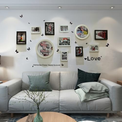 little dove Bilderrahmen-Set Bild mit Rahmen Kunststoff Bilderrahmen Rahmen Wandtattoo Wandsticker (11)